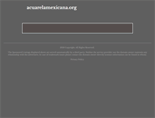 Tablet Screenshot of acuarelamexicana.org